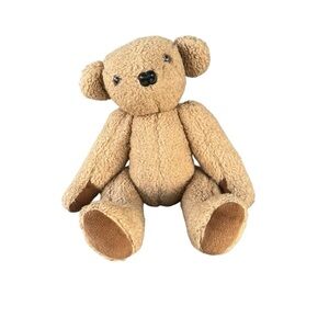 VTG Large Fully Jointed Teddy Bear Firm Feel 17” Head Arms Legs Move GVC